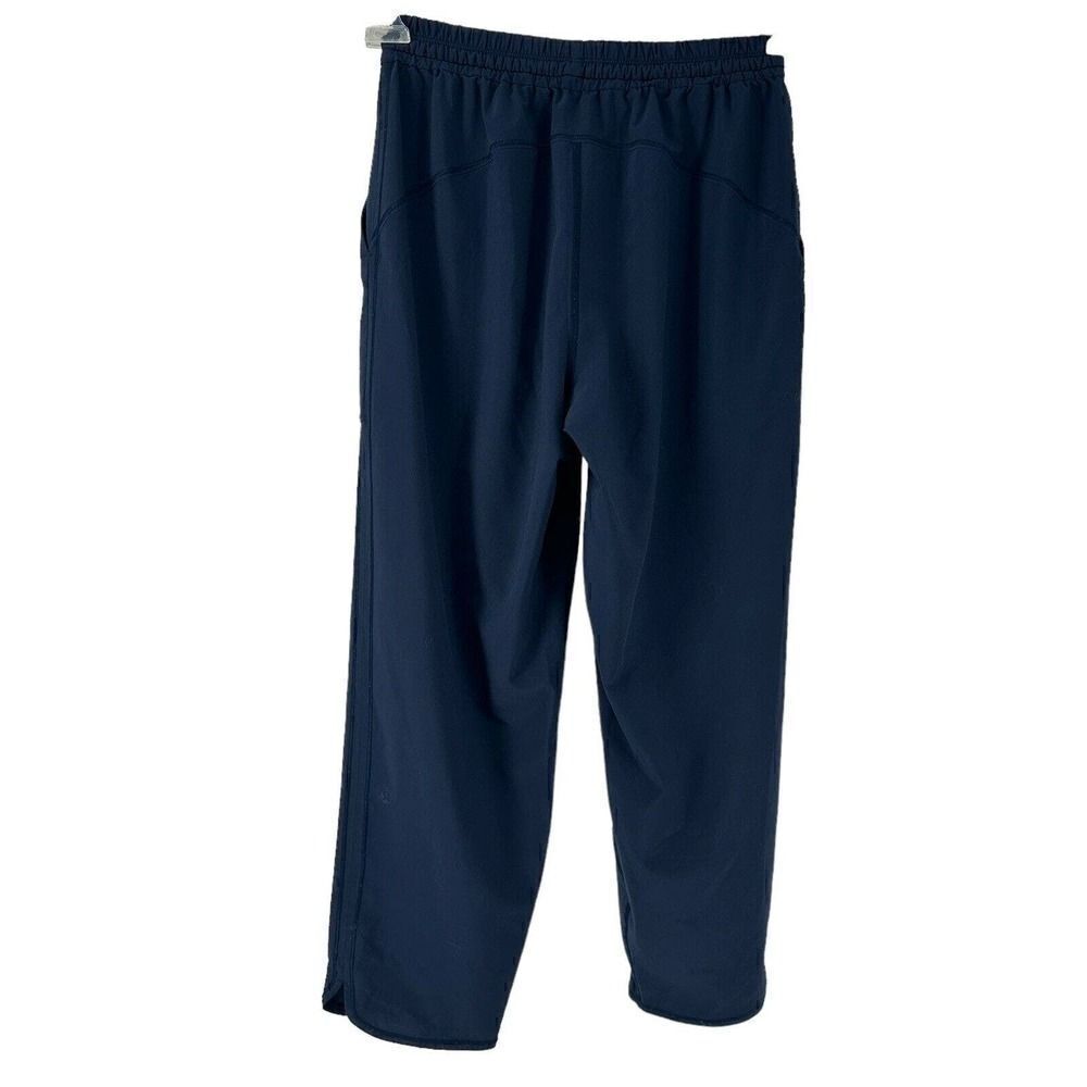 Lululemon Final Play Crop Pants Size 4 Navy Blue Drawstring Cropped Lightweight